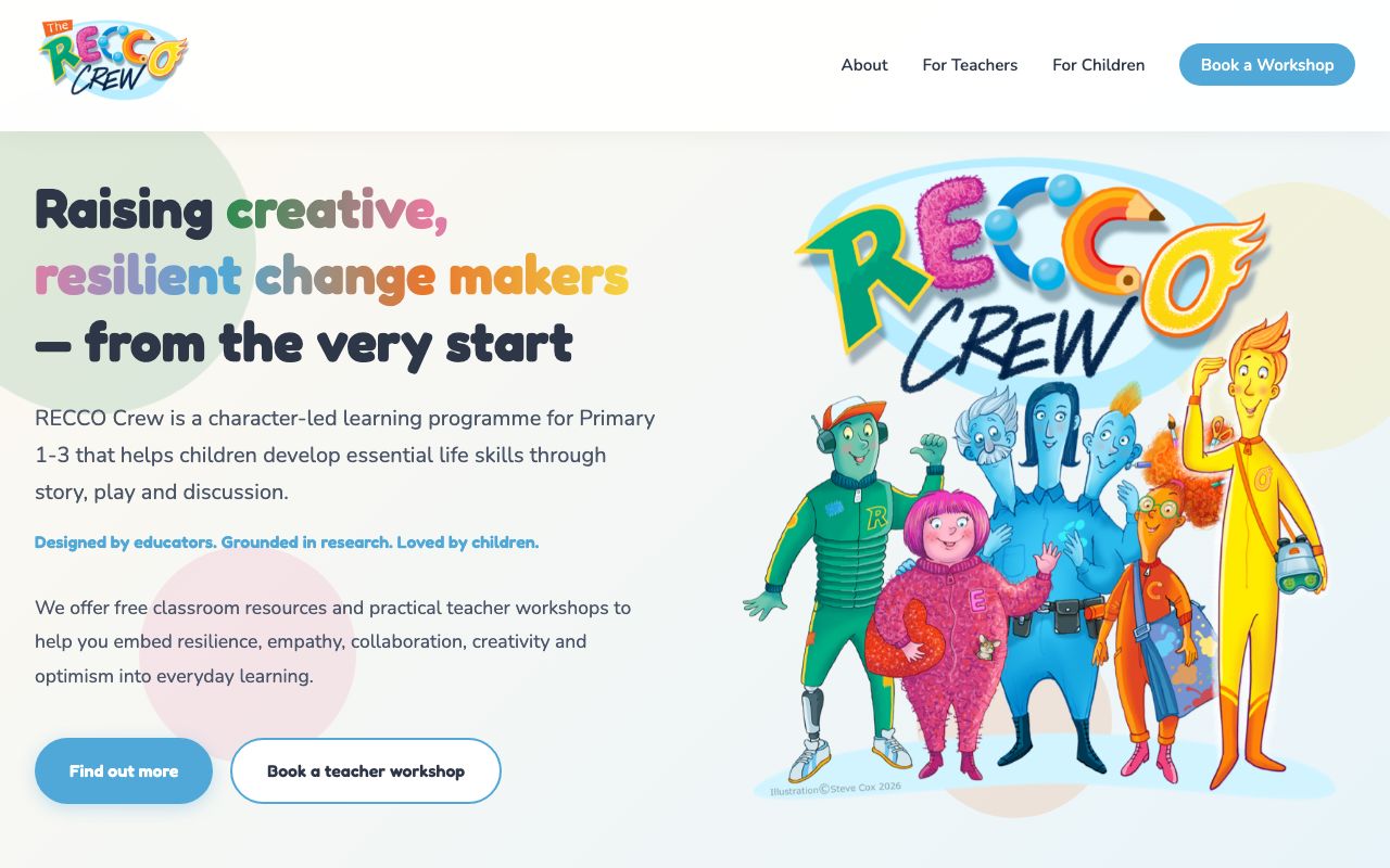RECCO Crew website screenshot